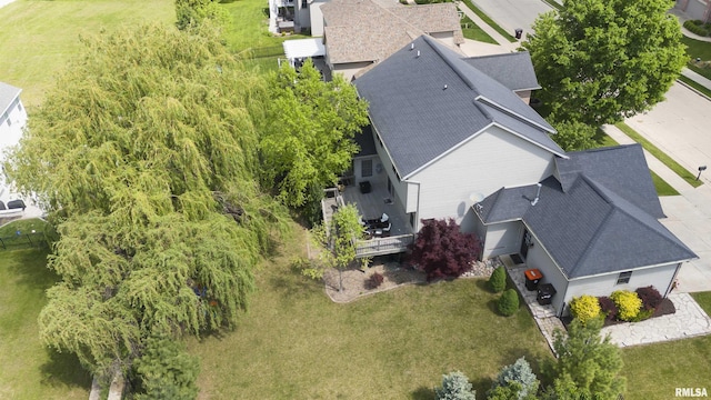 view from above of property