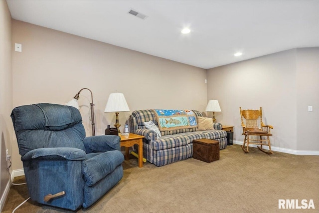 2512 Stonehenge Ct Unit 7Ashv, Peoria, IL 61615 - carpeted living room featuring baseboards and recessed lighting