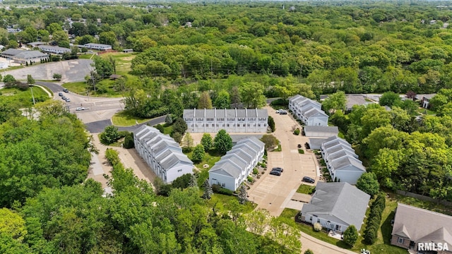 3329 W King James Rd, Peoria, IL 61615 - drone / aerial view of a heavily wooded area