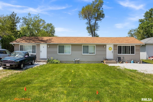 106 Ernest St Unit A & B, Washington, IL 61571 - ranch-style house featuring entry steps and a front yard