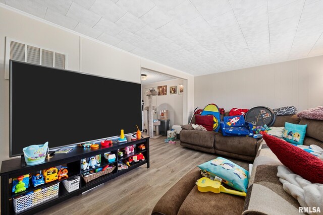 106 Ernest St Unit A & B, Washington, IL 61571 - living area with wood finished floors