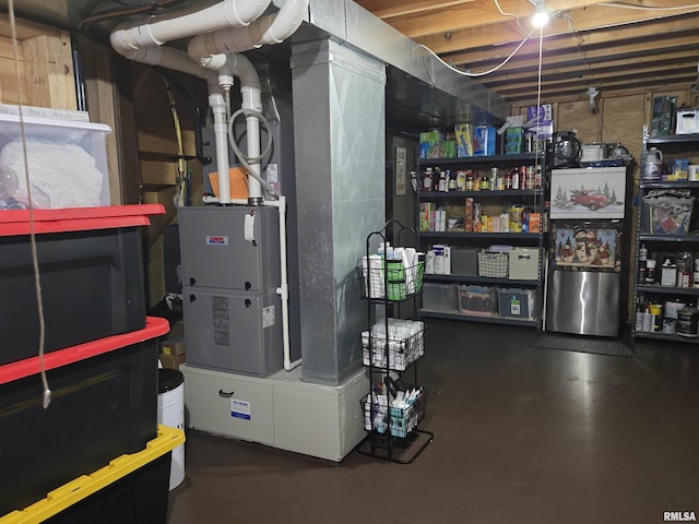 212 Conch Dr, La Harpe, IL 61450 - view of unfinished basement