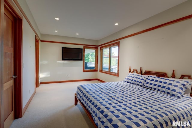 6 Marty Ln, Macomb, IL 61455 - carpeted bedroom featuring baseboards and recessed lighting