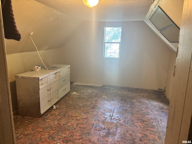 bonus room with lofted ceiling