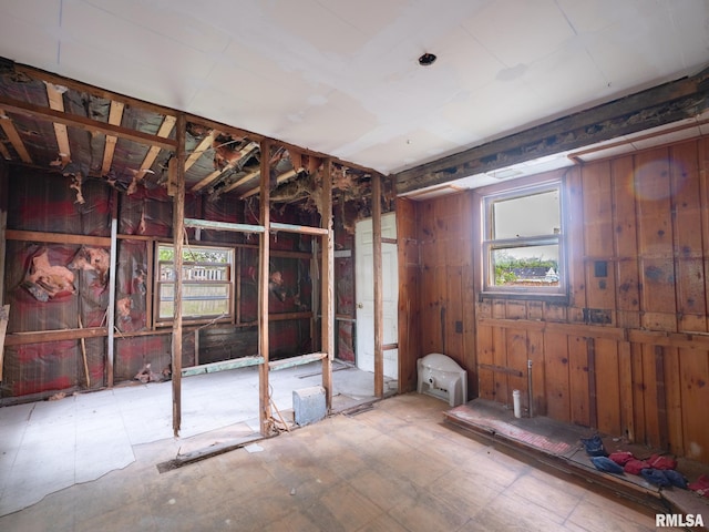 246 Herget St, Pekin, IL 61554 - misc room with wood walls