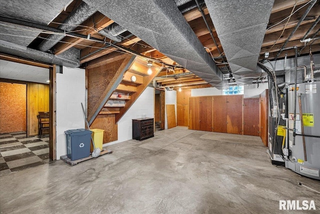 2309 W Manor Pkwy, West Peoria, IL 61604 - basement with gas water heater