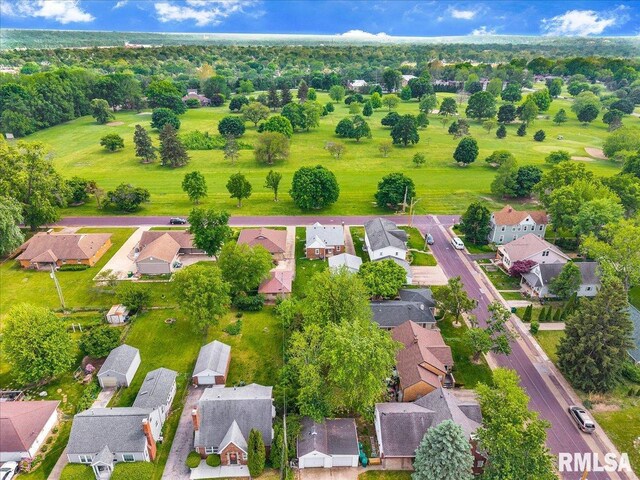 2309 W Manor Pkwy, West Peoria, IL 61604 - aerial perspective of suburban area featuring a tree filled landscape