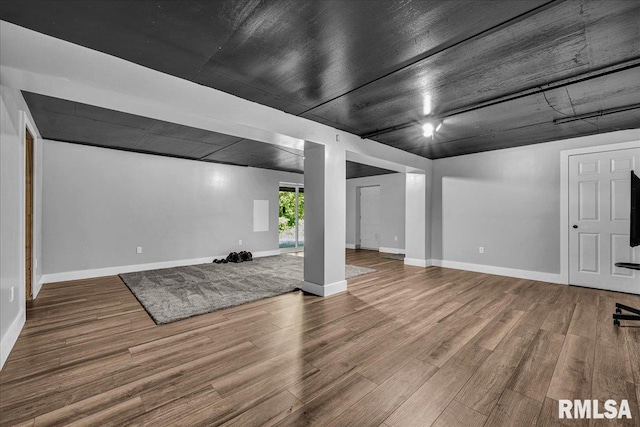 153 Spring Creek Ter, East Peoria, IL 61611 - below grade area with wood finished floors