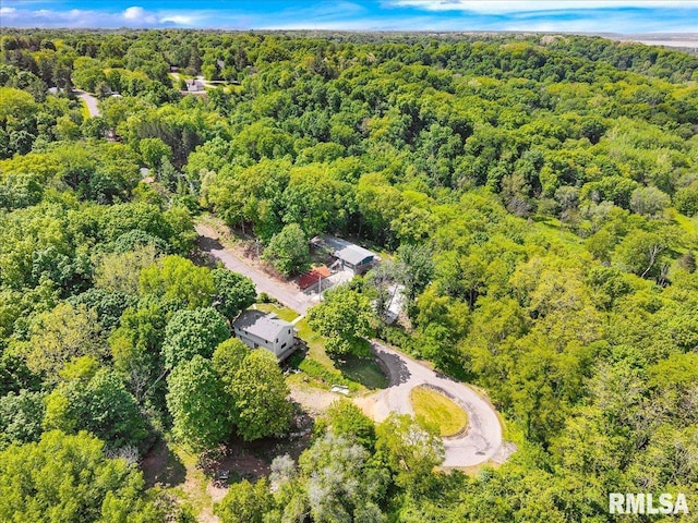 153 Spring Creek Ter, East Peoria, IL 61611 - aerial view of property's location featuring a forest