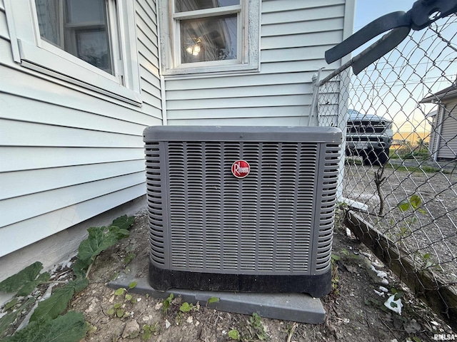 528 Cass St, East Peoria, IL 61611 - exterior view of central air condition unit