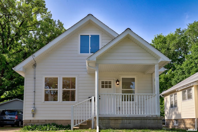 bungalow-style house with a porch