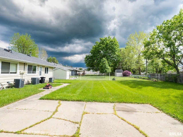 3509 S Dorothy Ct, Bartonville, IL 61607 - view of yard with central AC unit