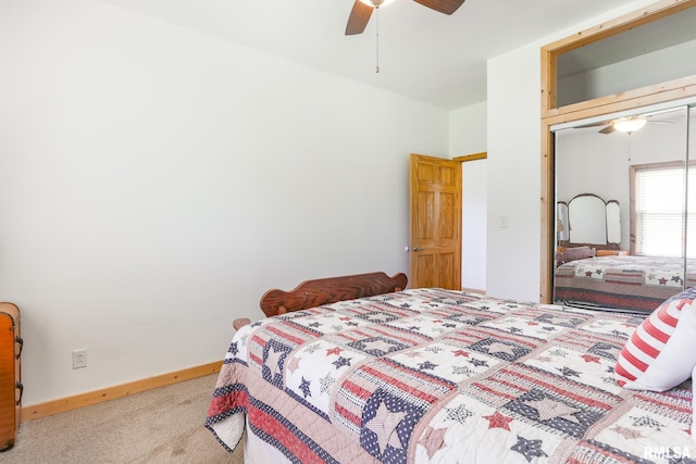 113 W Essex St, Glasford, IL 61533 - carpeted bedroom with a ceiling fan and baseboards