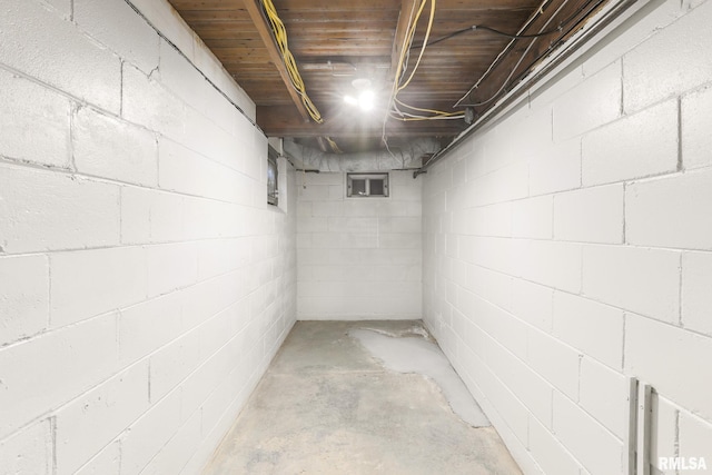 113 W Essex St, Glasford, IL 61533 - unfinished basement with concrete block wall