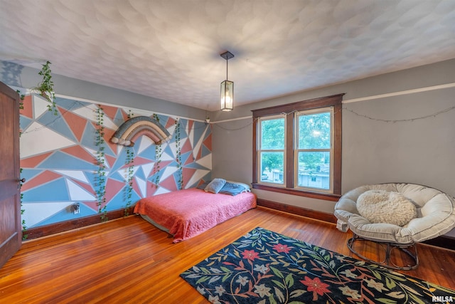 405 Washington St, Pekin, IL 61554 - bedroom with hardwood / wood-style floors and baseboards