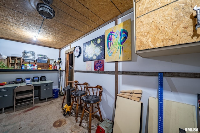 128 W Spruce St, Canton, IL 61520 - office featuring concrete floors