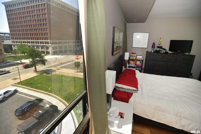 125 SW Jefferson Ave Unit W4S, Peoria, IL 61602 - bedroom with wood finished floors