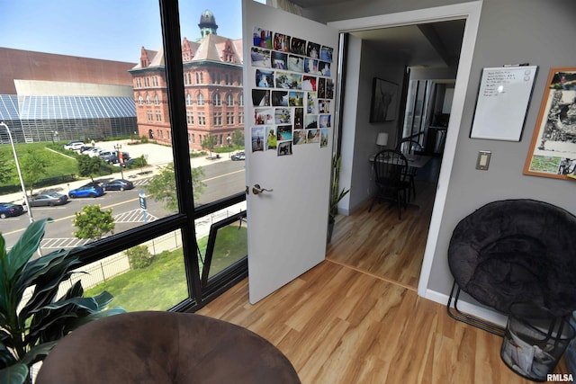 125 SW Jefferson Ave Unit W4S, Peoria, IL 61602 - interior space featuring light wood-style floors and baseboards