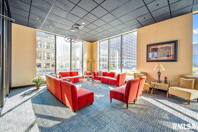 125 SW Jefferson Ave Unit W4S, Peoria, IL 61602 - building lobby featuring floor to ceiling windows