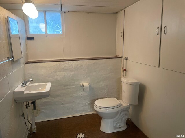 623 S Randolph St, Macomb, IL 61455 - half bathroom with toilet and a sink