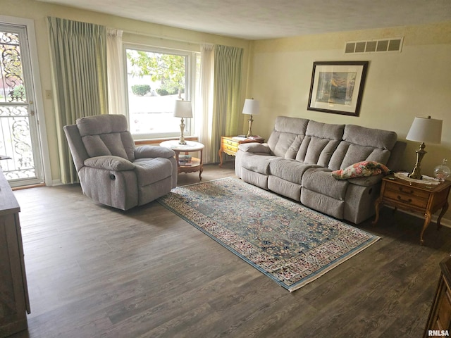 3303 W Chartwell Rd, Peoria, IL 61614 - living area with dark wood finished floors