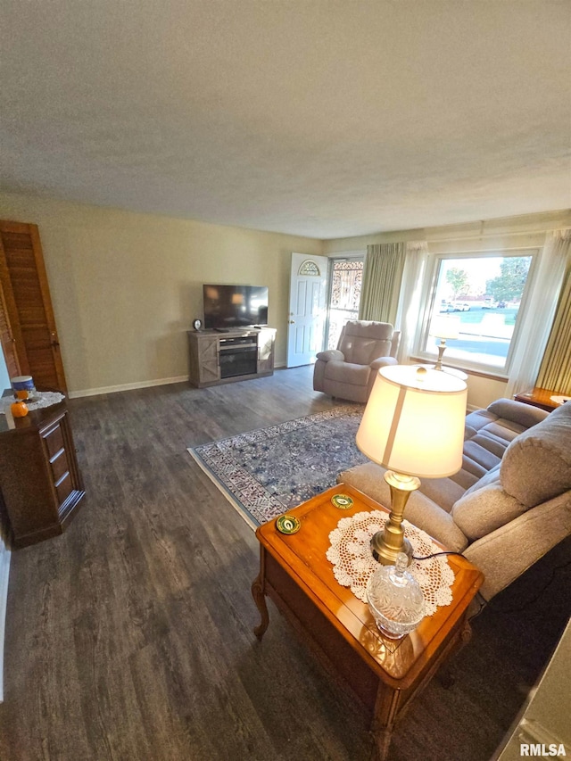 3303 W Chartwell Rd, Peoria, IL 61614 - living room featuring wood finished floors and baseboards