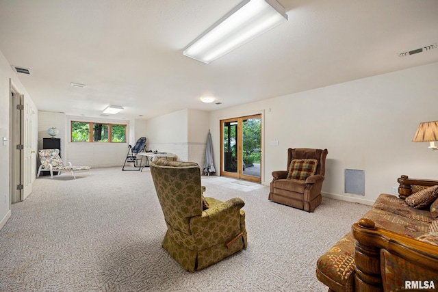 131 Lakeside Pl, Dahinda, IL 61428 - living room with light colored carpet, plenty of natural light, and baseboards