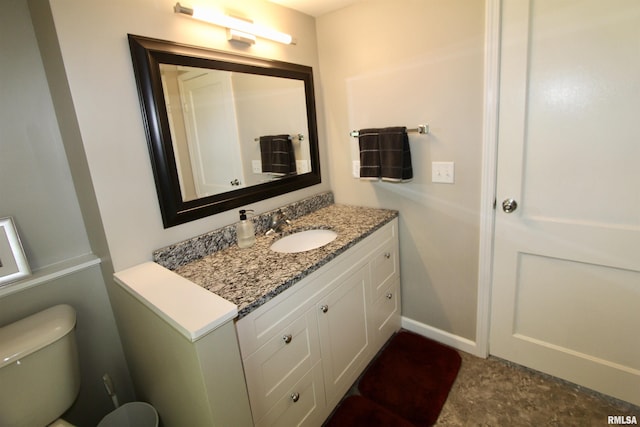 14701 N Old Galena Rd, Chillicothe, IL 61523 - half bath with vanity, toilet, and baseboards