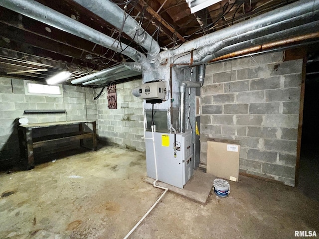 9333 S Powell Rd, Peoria, IL 61607 - view of unfinished below grade area
