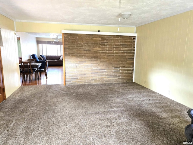 407 N 12th Ave, Canton, IL 61520 - carpeted living area with ornamental molding