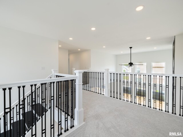 112 Shannon Hills Dr, Washington, IL 61571 - corridor featuring recessed lighting and carpet