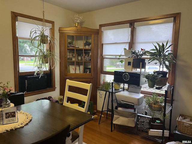 313 N Edwards St, Macomb, IL 61455 - dining space with wood finished floors