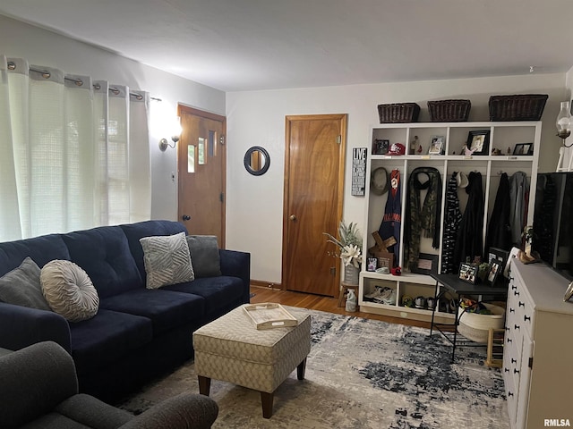 313 N Edwards St, Macomb, IL 61455 - living room with wood finished floors