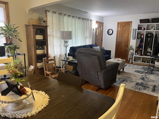 313 N Edwards St, Macomb, IL 61455 - living room featuring wood finished floors