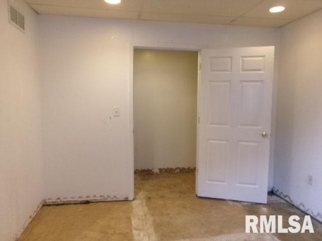 837 E Chestnut St, Canton, IL 61520 - below grade area with recessed lighting and a drop ceiling