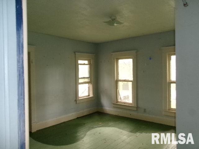 896 E Chestnut St, Canton, IL 61520 - spare room featuring baseboards and wood finished floors