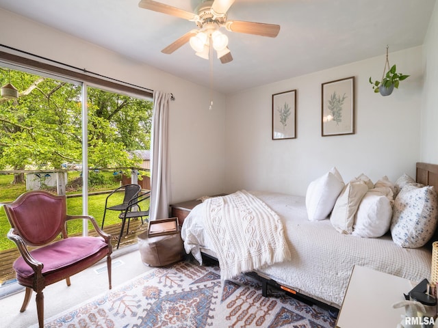 1402 Lincoln Rd, Marquette Heights, IL 61554 - bedroom featuring a ceiling fan
