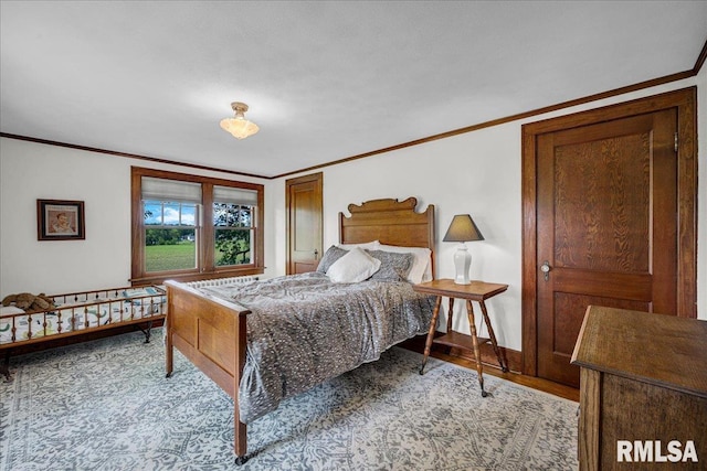 701 E Pearl St, Tremont, IL 61568 - bedroom featuring ornamental molding
