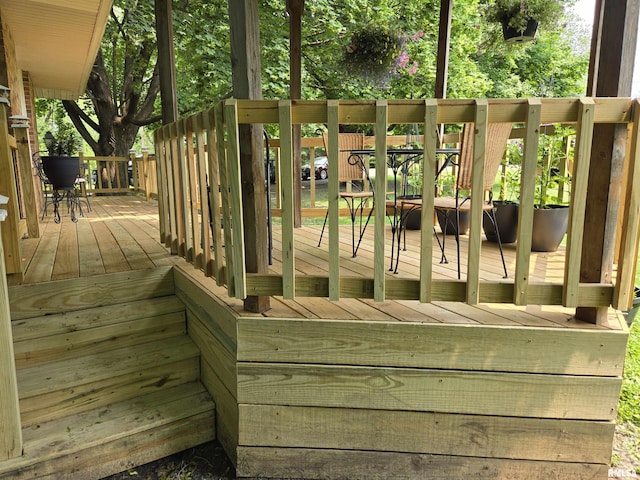 16324 E Cherokee Rd, Cuba, IL 61427 - view of deck