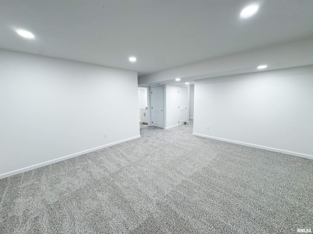 4014 W Fiona Way, Dunlap, IL 61525 - finished below grade area with recessed lighting and carpet floors