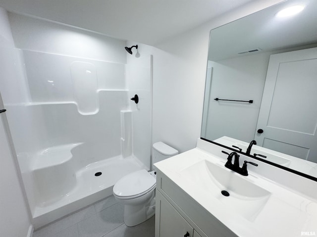4014 W Fiona Way, Dunlap, IL 61525 - full bathroom featuring tile patterned floors, vanity, and a shower