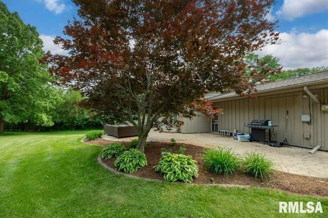5232 N Merrimac Ave, Peoria, IL 61614 - view of green lawn with a patio area