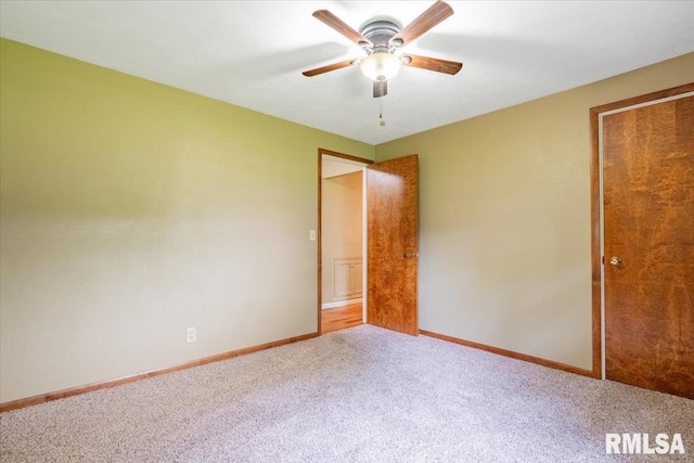 303 W 3rd Ave, Deer Creek, IL 61733 - carpeted empty room with ceiling fan and baseboards