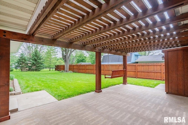 303 W 3rd Ave, Deer Creek, IL 61733 - view of patio / terrace featuring a pergola