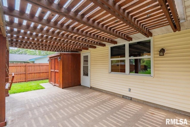303 W 3rd Ave, Deer Creek, IL 61733 - view of patio / terrace featuring a pergola