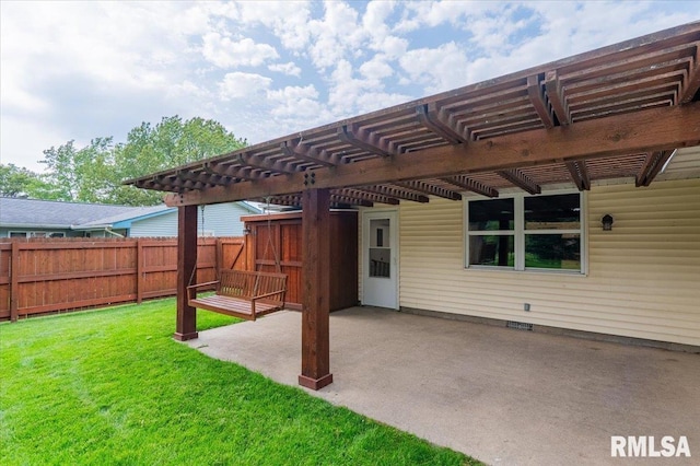 303 W 3rd Ave, Deer Creek, IL 61733 - view of patio / terrace featuring a pergola