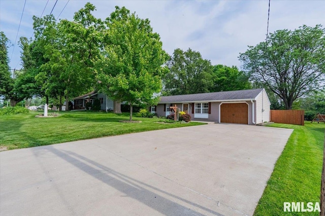 303 W 3rd Ave, Deer Creek, IL 61733 - single story home featuring a garage and concrete driveway