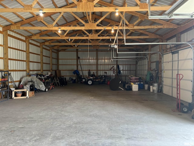 9955 E 750th St, Colchester, IL 62326 - garage featuring metal wall
