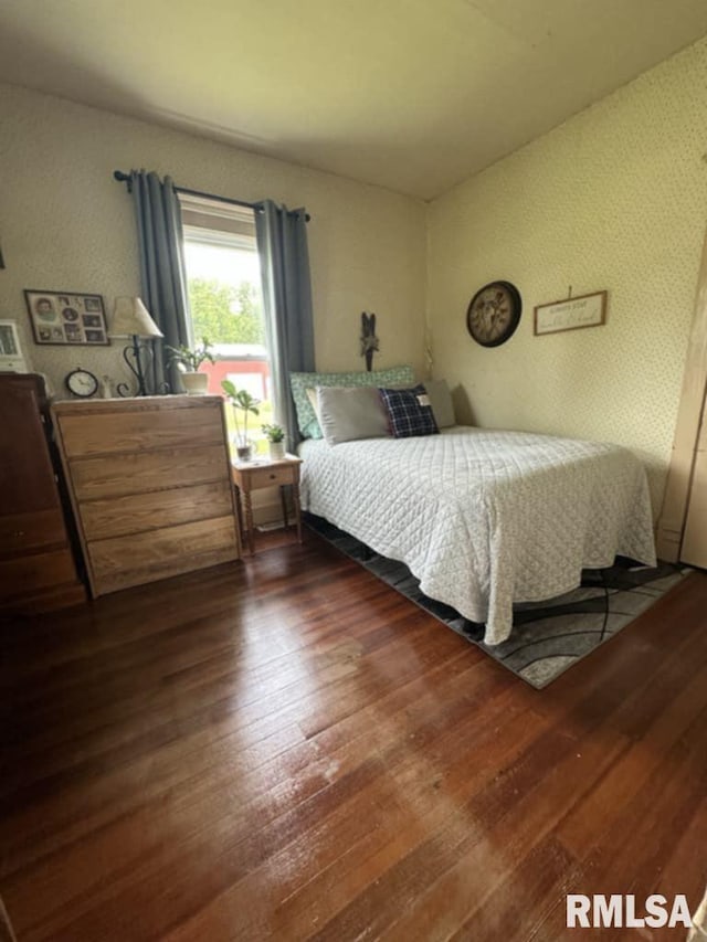 9955 E 750th St, Colchester, IL 62326 - bedroom with hardwood / wood-style floors