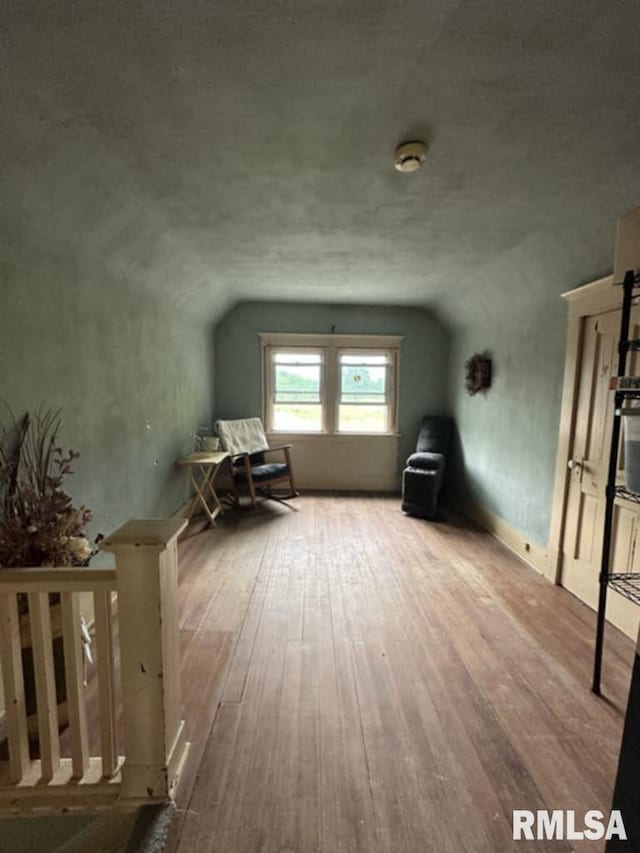 9955 E 750th St, Colchester, IL 62326 - bonus room with lofted ceiling and hardwood / wood-style floors